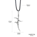 Spectral Steed Black Dagger Necklace