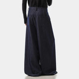 Luxury Old Money Style Pleated Wide Leg Pants
