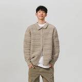Fashionable Retro Loose Knitted Stripe Sweater