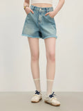 Minimalist Raw Edge Tassel High Jeans Short