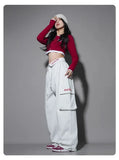 Stylish White Grey Dance Pants