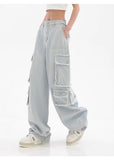 Light Blue Cargo Jeans
