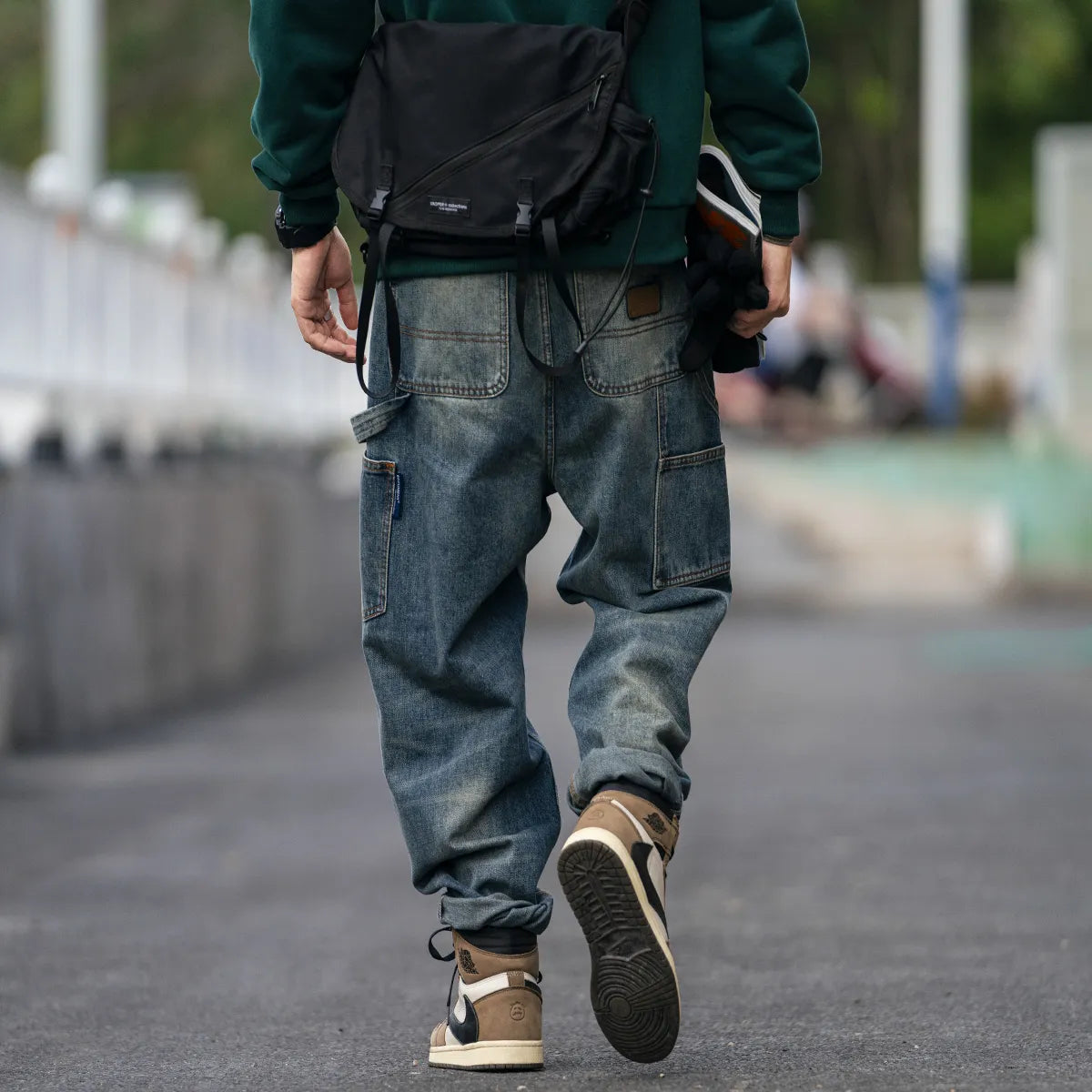 Vintage Loose Denim Pants
