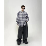 Premium Y2K Oversized Casual Stripe Button Shirt