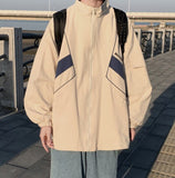 Zip-Up Turn Down Collar Jacket