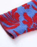 Vintage Flower Knitting Sweater