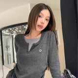 Y2K Long-Sleeve Button Women's T-Shirt