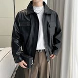 Classic Stylish Windproof Waterproof PU Leather Jacket