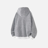 Y2K Lazy Style Striped Oversized Knit Hoodie