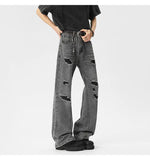Oversized Energy  Broken Hole Slim Jeans