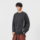 Stylish Crew Neck Knitted Jumper Sweater