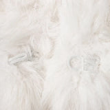 Comfortable Elegant White Faux Fur Casual Jacket