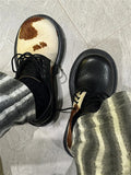 Retro Vintage Lace-Up Derby Shoes