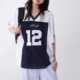 American Style Retro Loose Fit Sports T-Shirt