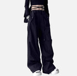 Streetwear Loose Fit Solid Color Casual Jogger