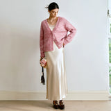 Women Y2K Cozy Chunky Knit V-Neck Cardigan