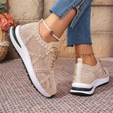 Breathable Comfy Mesh Trainers Flat Sneaker