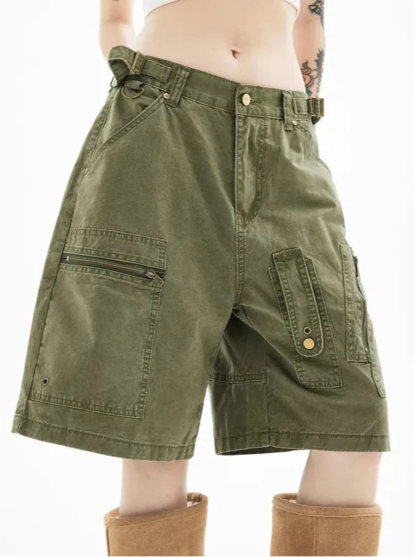Streetwear Vintage Japanese Style Baggy Denim Short
