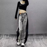 Autumn Korean Style Large Retro Baggy Jeans