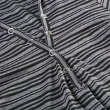 Slim Fit Striped Long Sleeve Hoodie