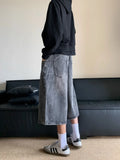 Y2k Solid Washed Jorts