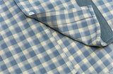 Y2K Plaid Cat Embroidery Casual Short Sleeve Shirt