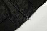 Y2K Quilted Retro PU Leather Baseball Jacket