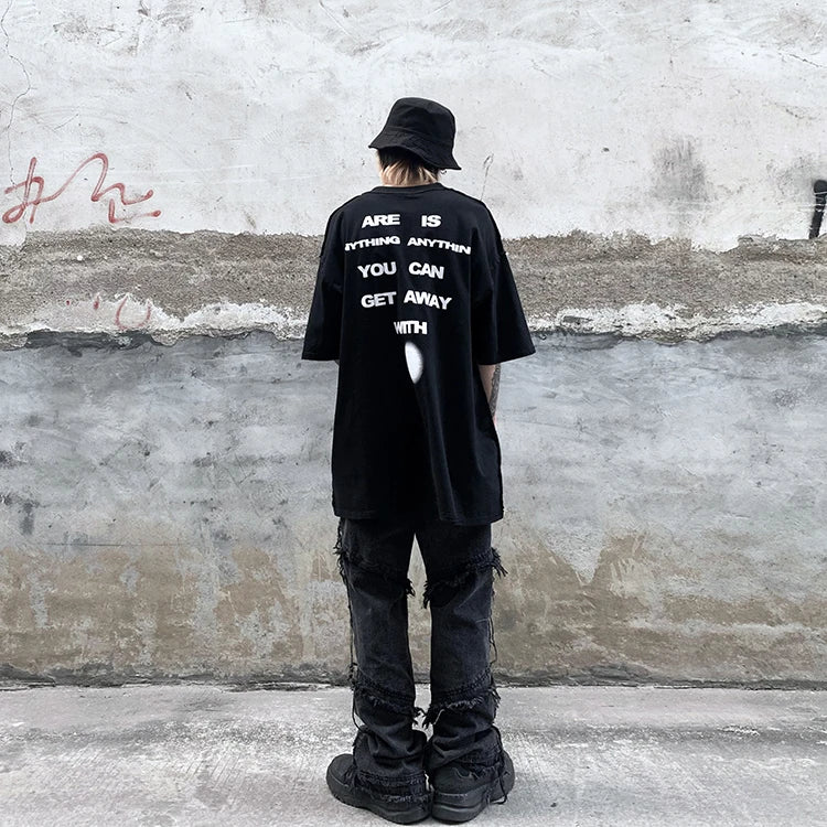 Abstract Graffiti Pattern Casual Summer T-Shirt