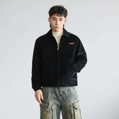 Effortless Vintage American Style Bomber Jacket
