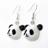 Cute Kawaii Panda Head Resin Earring