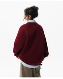 Solid Color Minimalist Round Neck Sweatshirt