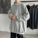 Solid Color Oversized Long Sleeve T-Shirt