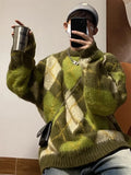 Y2K Cozy Retro O-Neck Knitwear Sweater