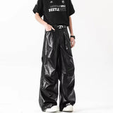 Versatile American Style Gothic Leather Pants