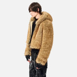 Luxury Personalized Pattern Faux Fur Jacket