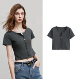 Casual Summer Short Sleeve Women T-Shirt