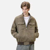 Streetwear Plaid Houndstooth Loose Jacket