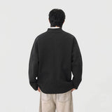 Cozy Ribbed Knit Mock Neck Half Zipper Sweater