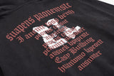 Retro Graphic Print Washed Hoodie