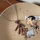 Curry Bear Vintage Hip Hop Necklace