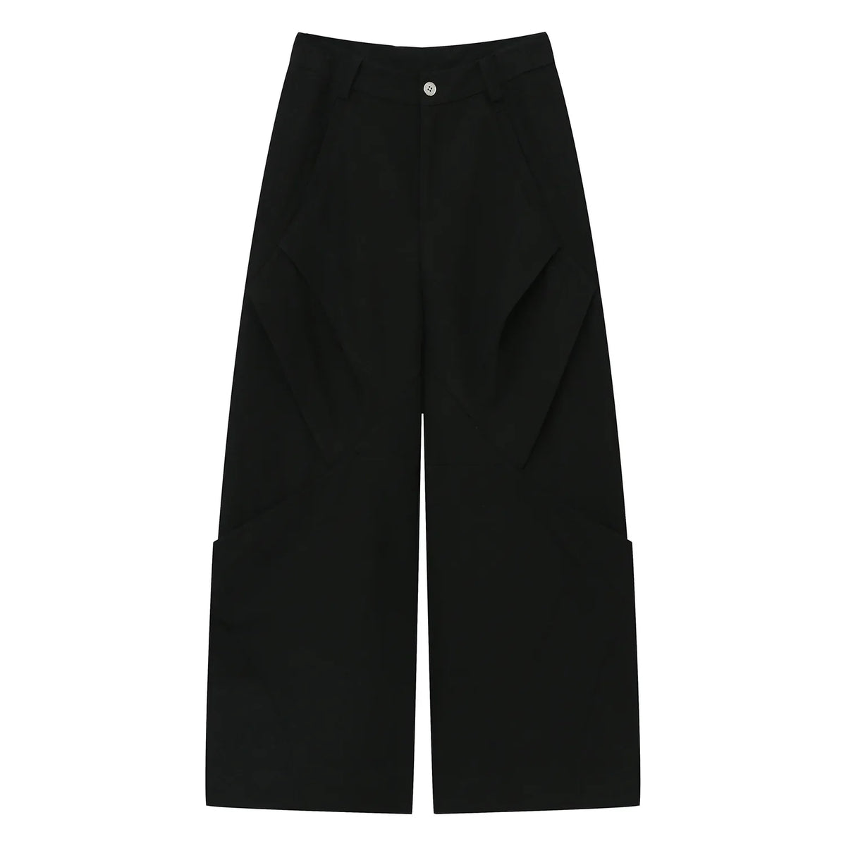Diamond Patchwork Pleated Casual Pants
