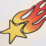 Y2K Flame Fake Two Piece Graphic Long Sleeve T-Shirt