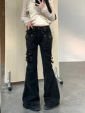 Flared High-Waist Denim Women's Jeans