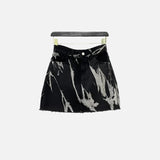 Korean Y2K Raw Edges High-waisted Skirt