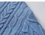 Loose Solid Color Crewneck Sweater