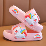 Cute Unicorn Kids Flip Flops Slippers