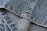 Relaxed Drawstring Denim Shorts
