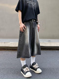 Y2K Rivets Washed Lightning Jorts