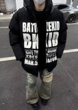 Versatile Loose Hooded Puffer Sports Jacket