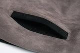 Streetwear Grunge Patchwork Suede Hoodie